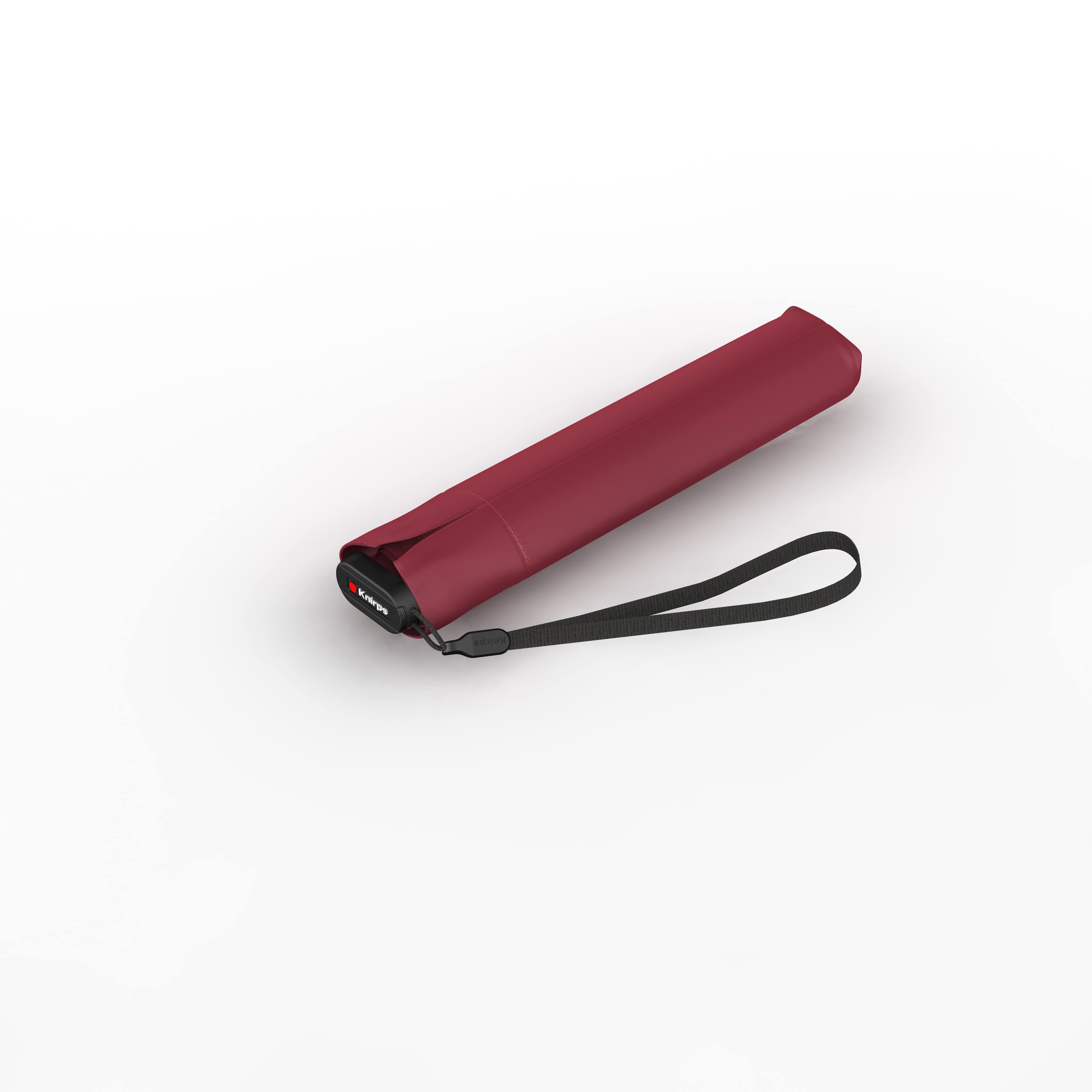 Knirps US.050 ultra light slim manual bordeaux with black coating