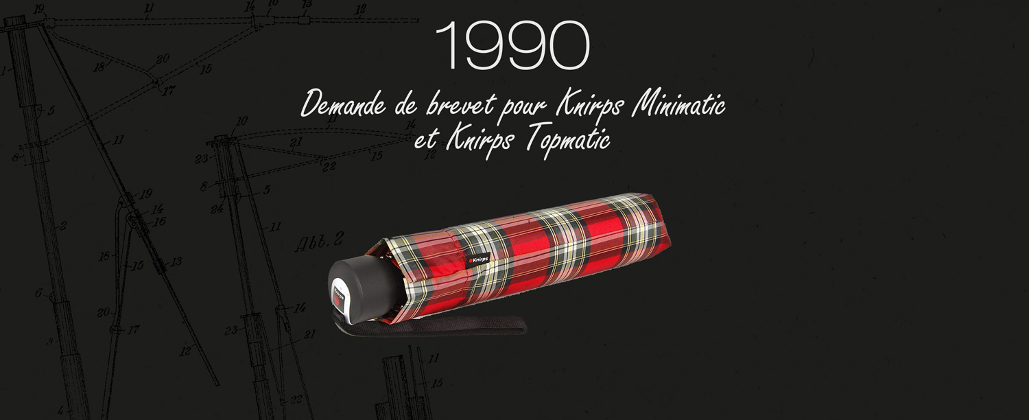 Demande de brevet parapluie Knirps Demande de brevet parapluie Knirps