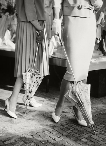 Parapluies Knirps pour dames Anciens parapluies Knirps pour dames en blanc avec motifs